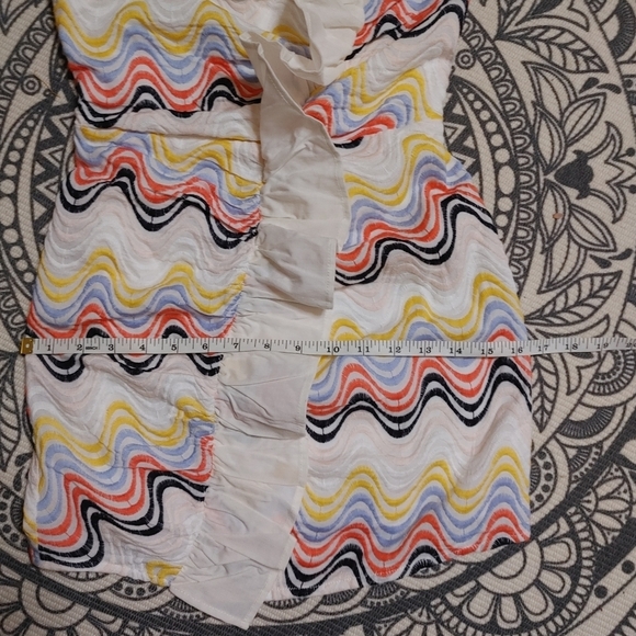 Tularosa Strapless Embroidered Ruffle Dress Size XS - Picture 14 of 15